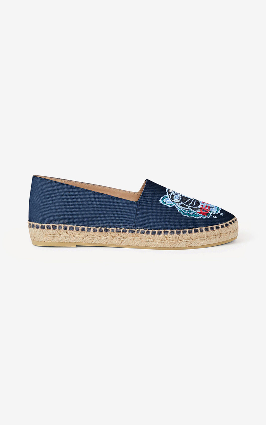 Kenzo Tiger Vászon Espadrilles Női Sötétkék Kék | ID.687676